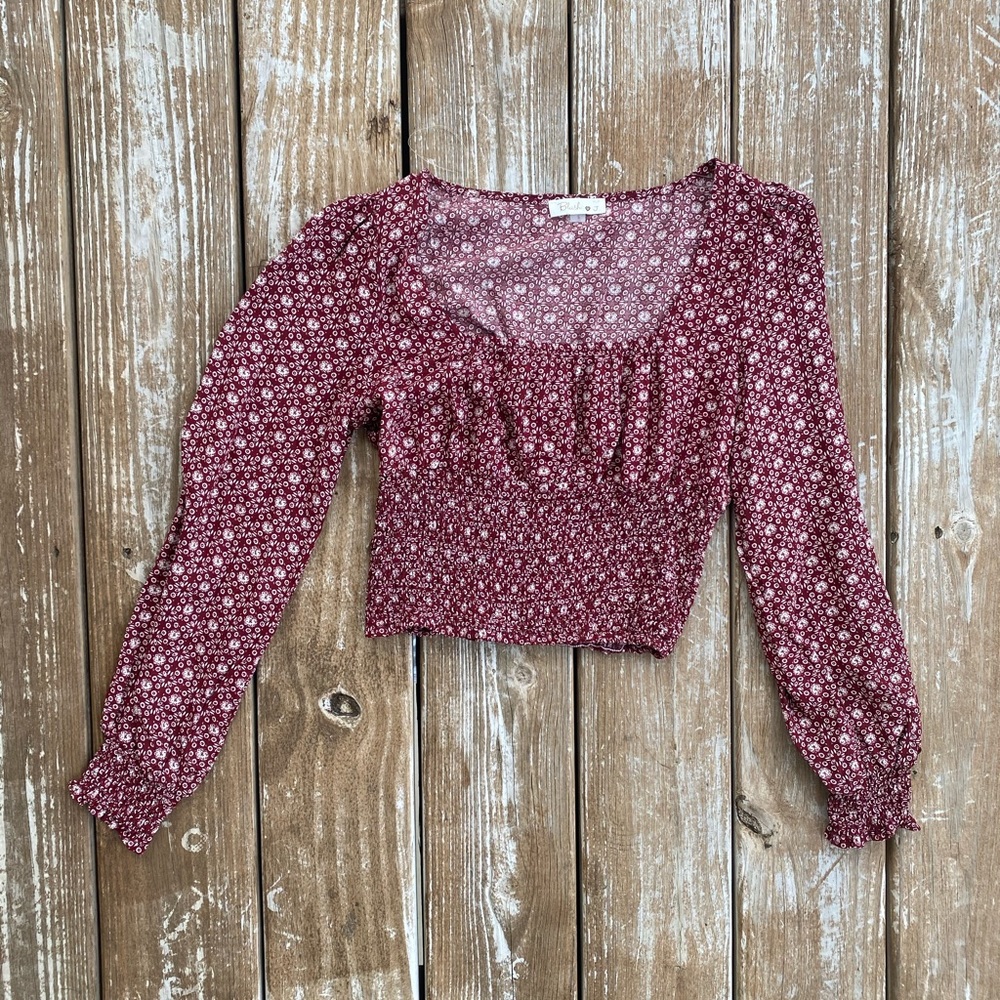 Square neck crop top